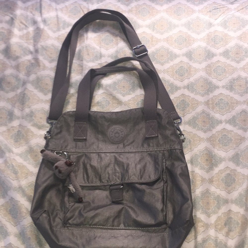Grey/Silver Kipling Book Bag